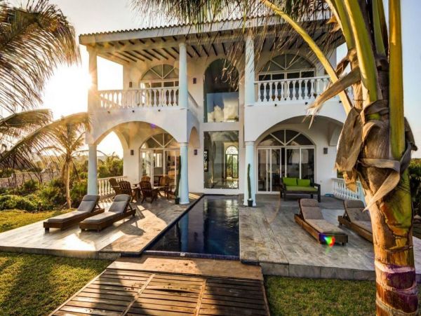 Luxury Oceanfront Tulum Vacation Pool Home Seven Bedrooms