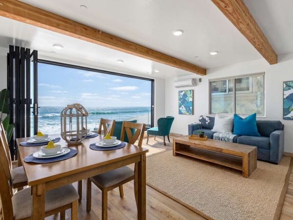 On Beach Oceanside Vacation Home Six Bedroom