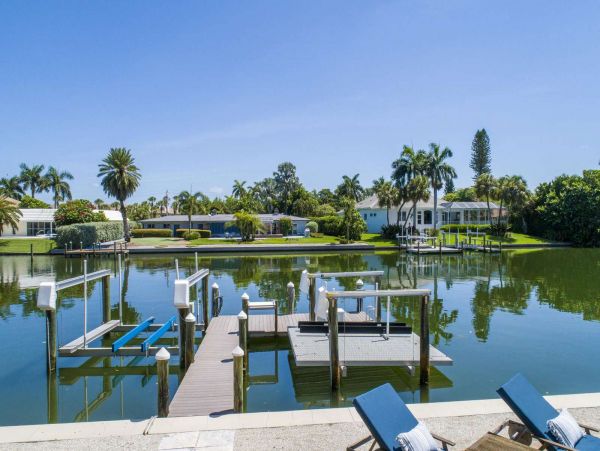 Modern Sophisticated Lido Key Luxury Vacation Pool Home