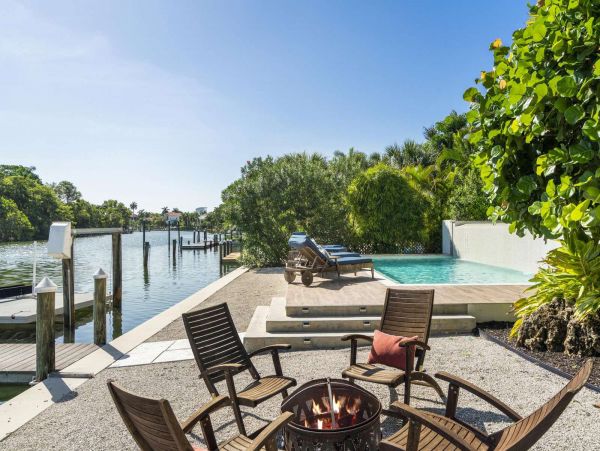 Modern Sophisticated Lido Key Luxury Vacation Pool Home