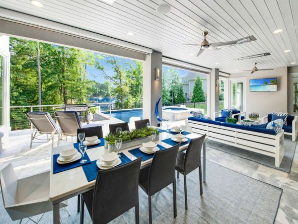 North Carolina Vacation Lake Front Pool Home 13 Guests