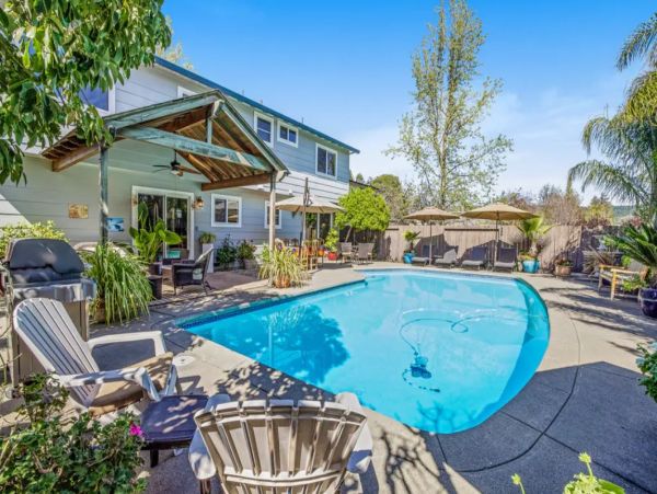 Sonoma Vacation Home With Private Pool Sleeps 8 Guests