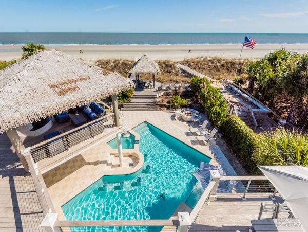 Hilton Head Vacation Rental - North Forest Beach Oceanfront Rental with Pool