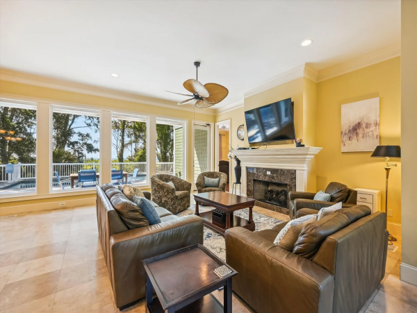 Hilton Head 7-Bedroom Beachfront Haven with a Pool Sleeps 20