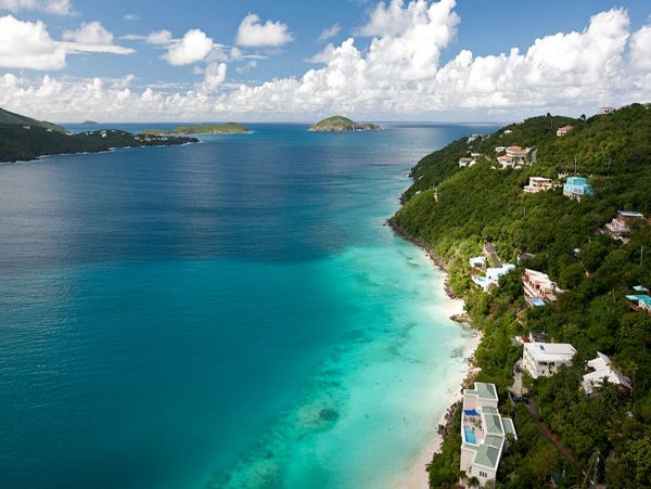 St. Thomas Three Bedroom Beachfront Rental Guest Cottage