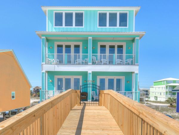 Beachfront Heaven 6 Bedroom Vacation Home In Gulf Shores