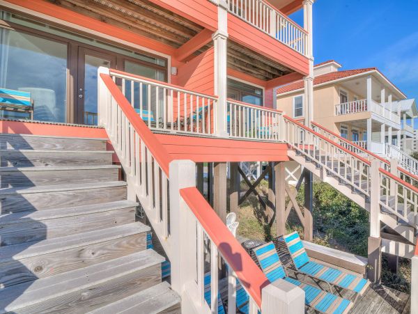 Beachfront Duplex Sleeps 22- 44 Guests Real Beach House