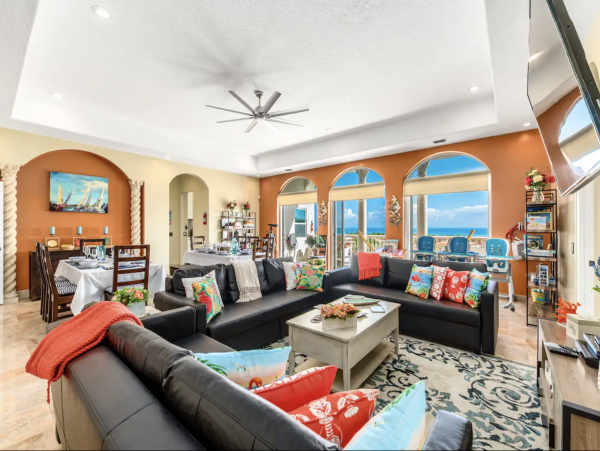 Beach Front 9 Bedroom Home with Private Pool & Views
