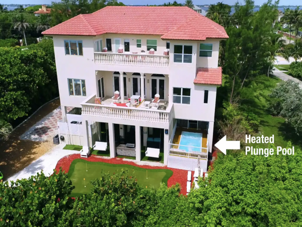 Beach Front 9 Bedroom Home with Private Pool & Views
