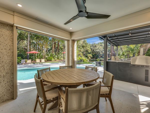 Hilton Head Vacation Rental - Seven Bedroom Luxury Home with Pool & Lagoon Views