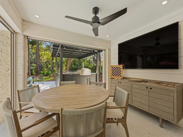 Hilton Head Vacation Rental - Seven Bedroom Luxury Home with Pool & Lagoon Views