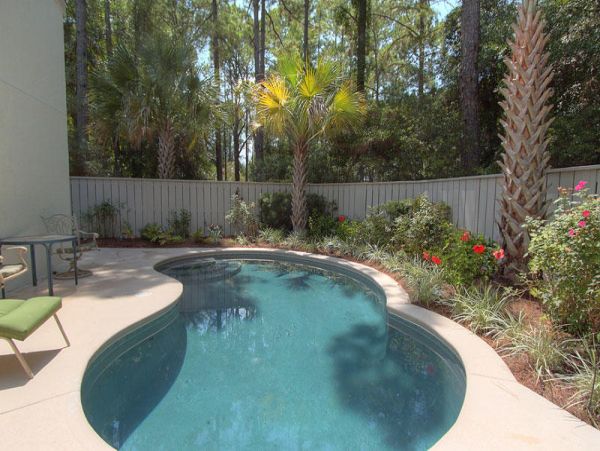 Walk to Beach Vacation Pool Home in Hilton Head Three Bedroo