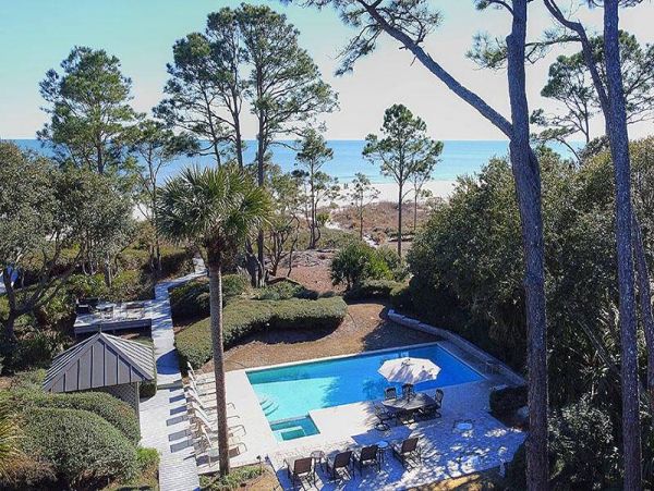 Beach Front Seven Bedroom Vacation Pool Home in Hilton Head