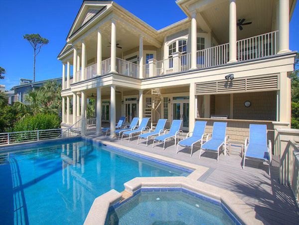 Hilton Head Luxury Pool Home Stunning Views Beach Path