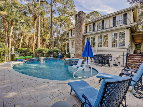 Hilton Head Island Vacation Rental - Luxury Five Bedroom Home with Pool & Guest House