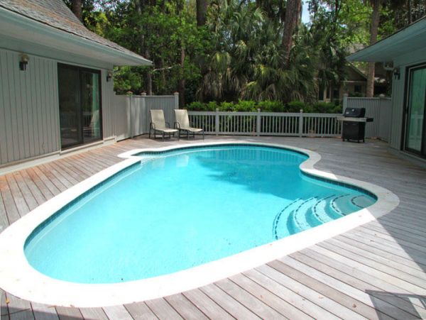 Hilton Head Vacation Pool Home Close to Beach Sleeps 9