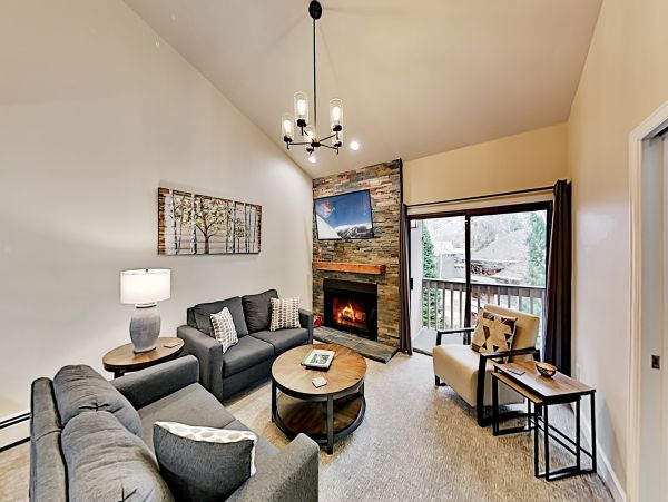 Beautiful Vail Vacation Condo with Fireplace Sleeps 8 Guests