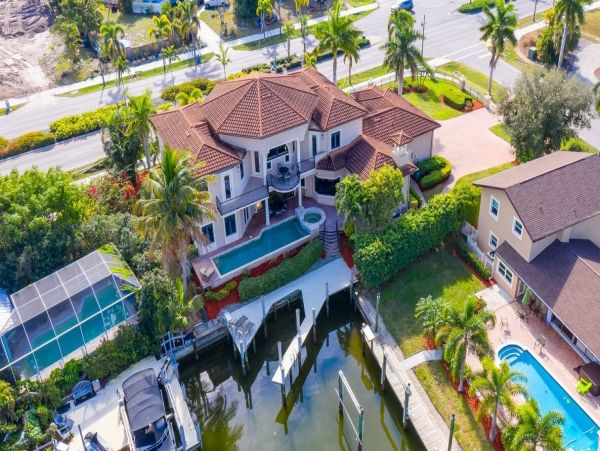 Luxurious Marco Island Waterfront Home with Pool, Spa & Canal Views