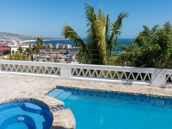Luxury Los Cabos Villa Marina and Ocean Views from Terrace