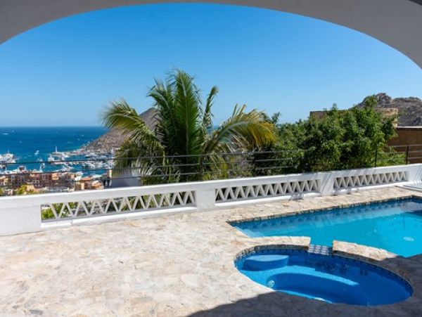 Luxury Los Cabos Villa Marina and Ocean Views from Terrace