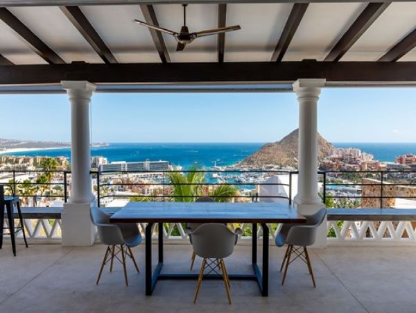 Luxury Los Cabos Villa Marina and Ocean Views from Terrace
