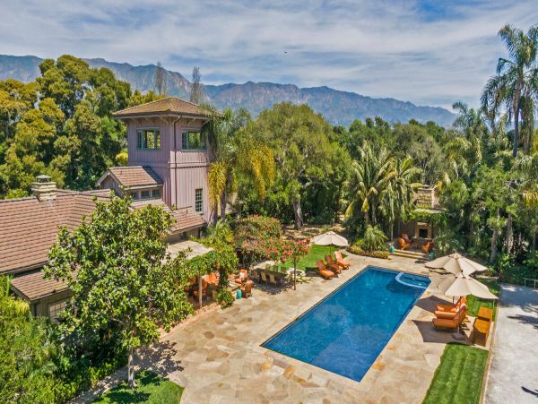 Six Bedroom Estate Short Walk to Beach in Montecito