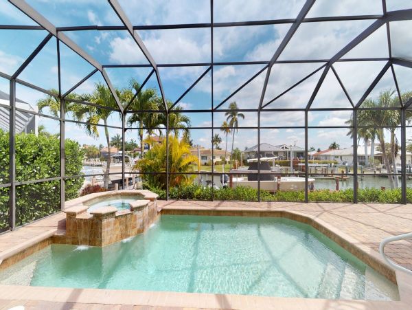Marco Luxury Vacation Rental Home with Pool & Boat Dock