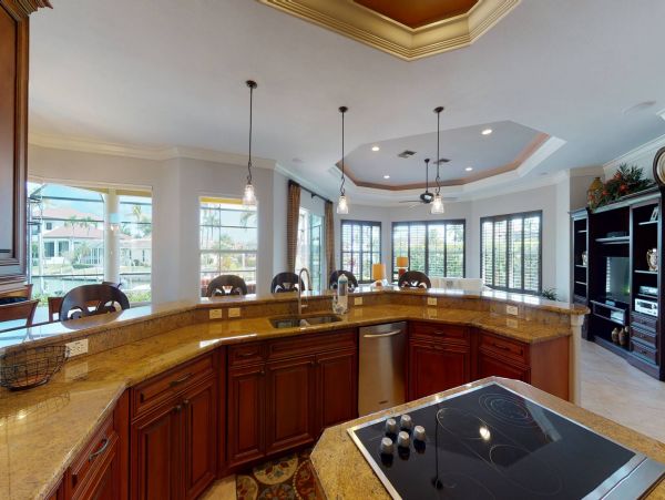 Marco Luxury Vacation Rental Home with Pool & Boat Dock
