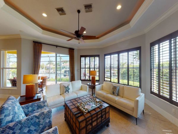 Marco Luxury Vacation Rental Home with Pool & Boat Dock