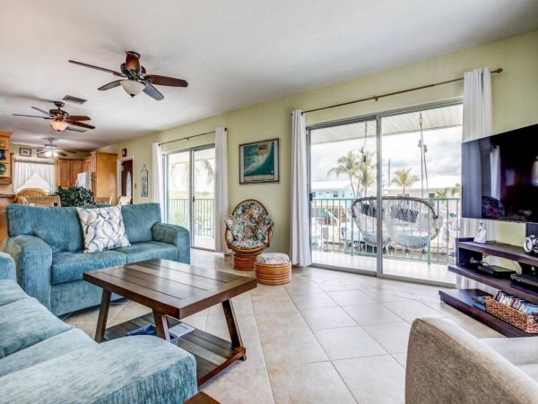 Waterfront Vacation Home in Marathon with Boat Dock Sleeps 6