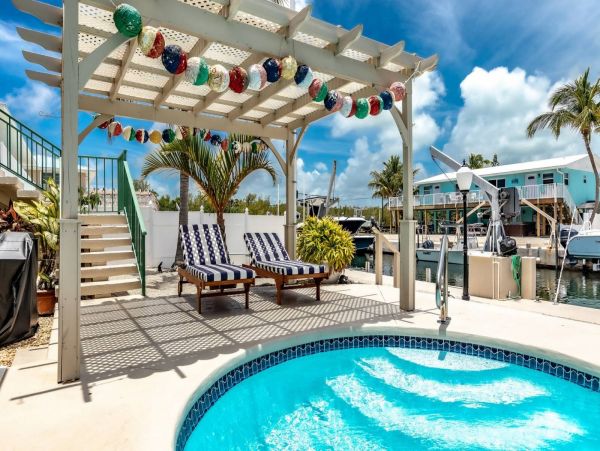 Waterfront Vacation Home in Marathon with Boat Dock Sleeps 6