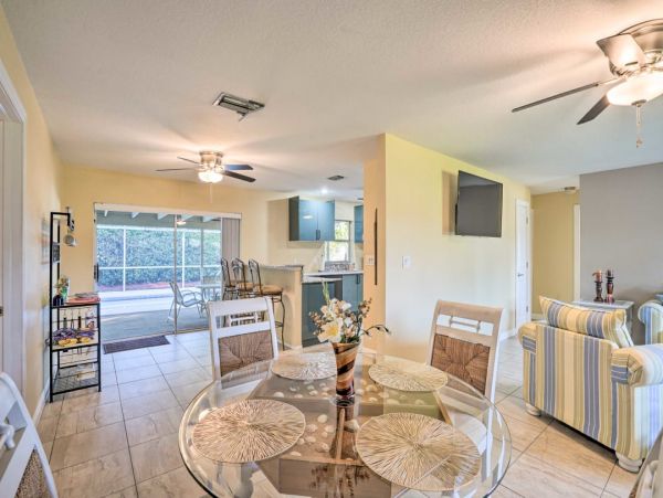 Cape Coral Single Level Home 3 Bedrooms And Private Pool