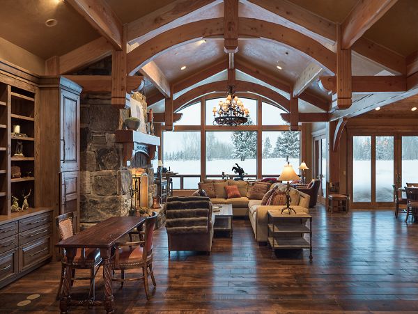 Jackson Hole Luxurious Vacation Home Sleeps 10 Mountain View