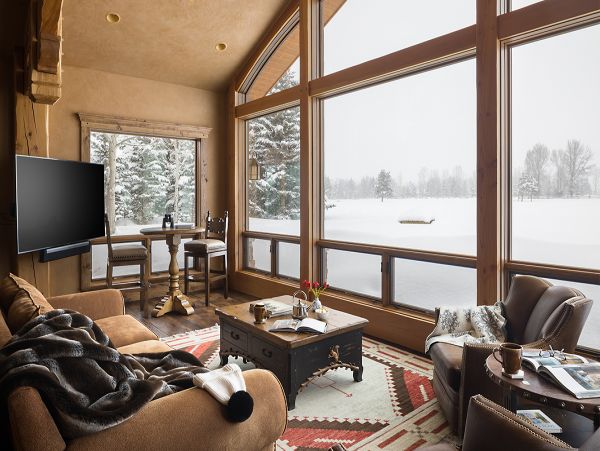 Jackson Hole Luxurious Vacation Home Sleeps 10 Mountain View
