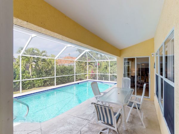 Marco Island Walk to Beach Three Bedroom Vacation Pool Home