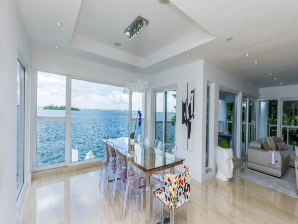 Stunning Waterfront Vacation Villa in Miami Beach Sleeps 16