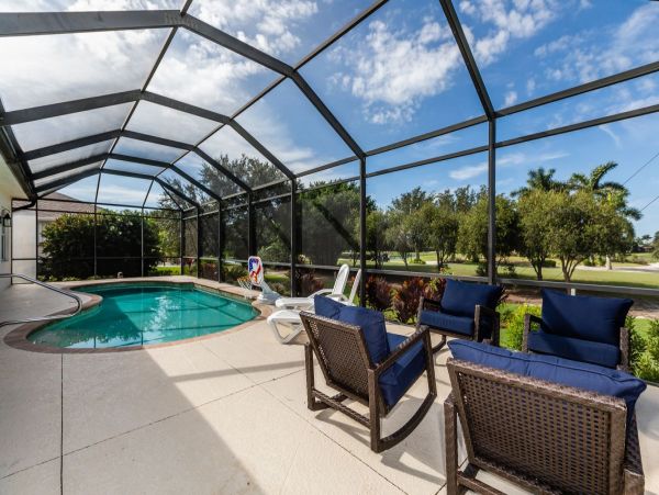 Three Bedroom Vacation Home in Marco Island With Caged Pool