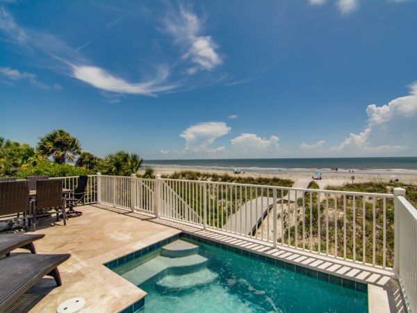 On Beach Hilton Head Vacation Home Six Bedrooms with Pool