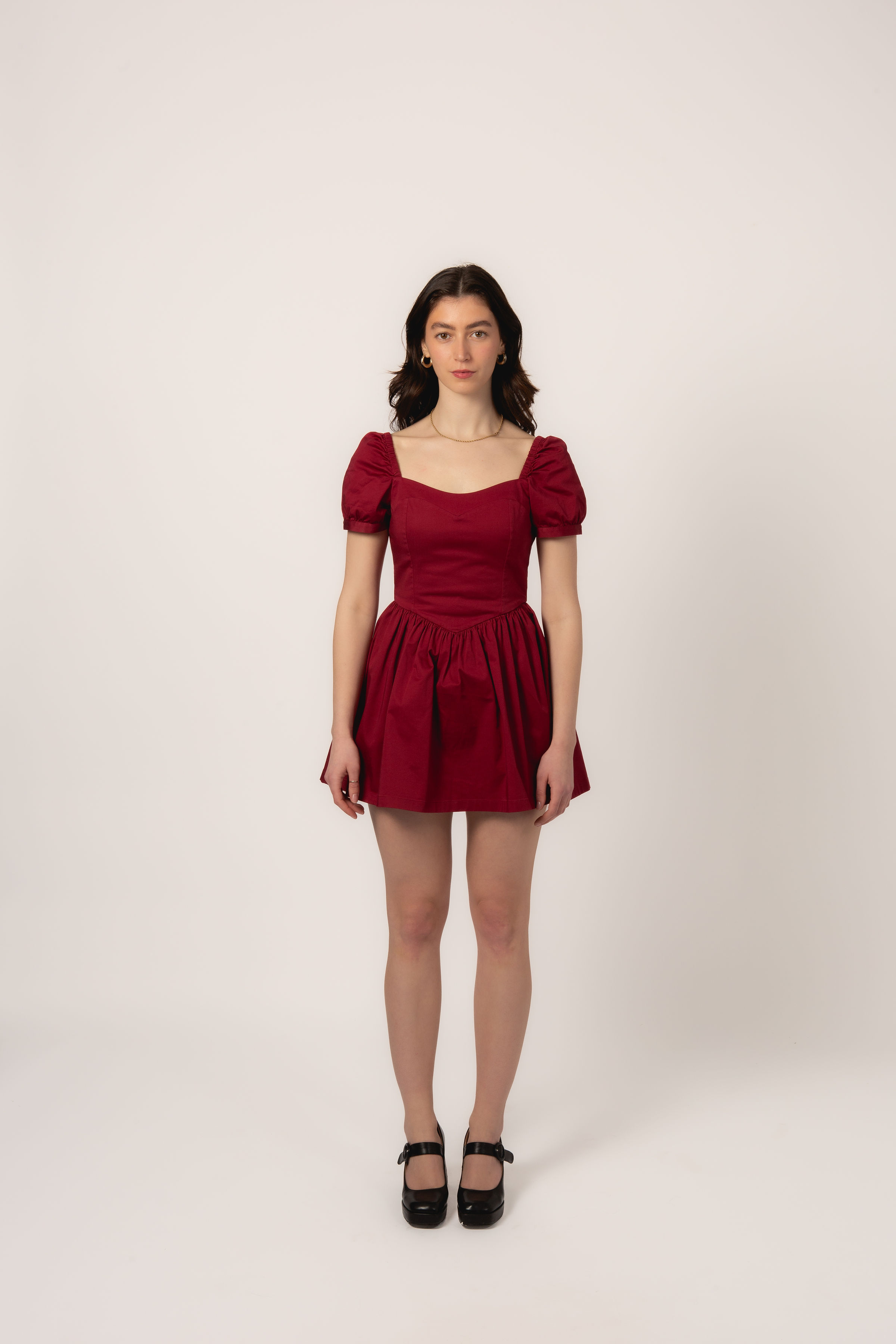 Eloise Dress - Maroon thumbnail 2