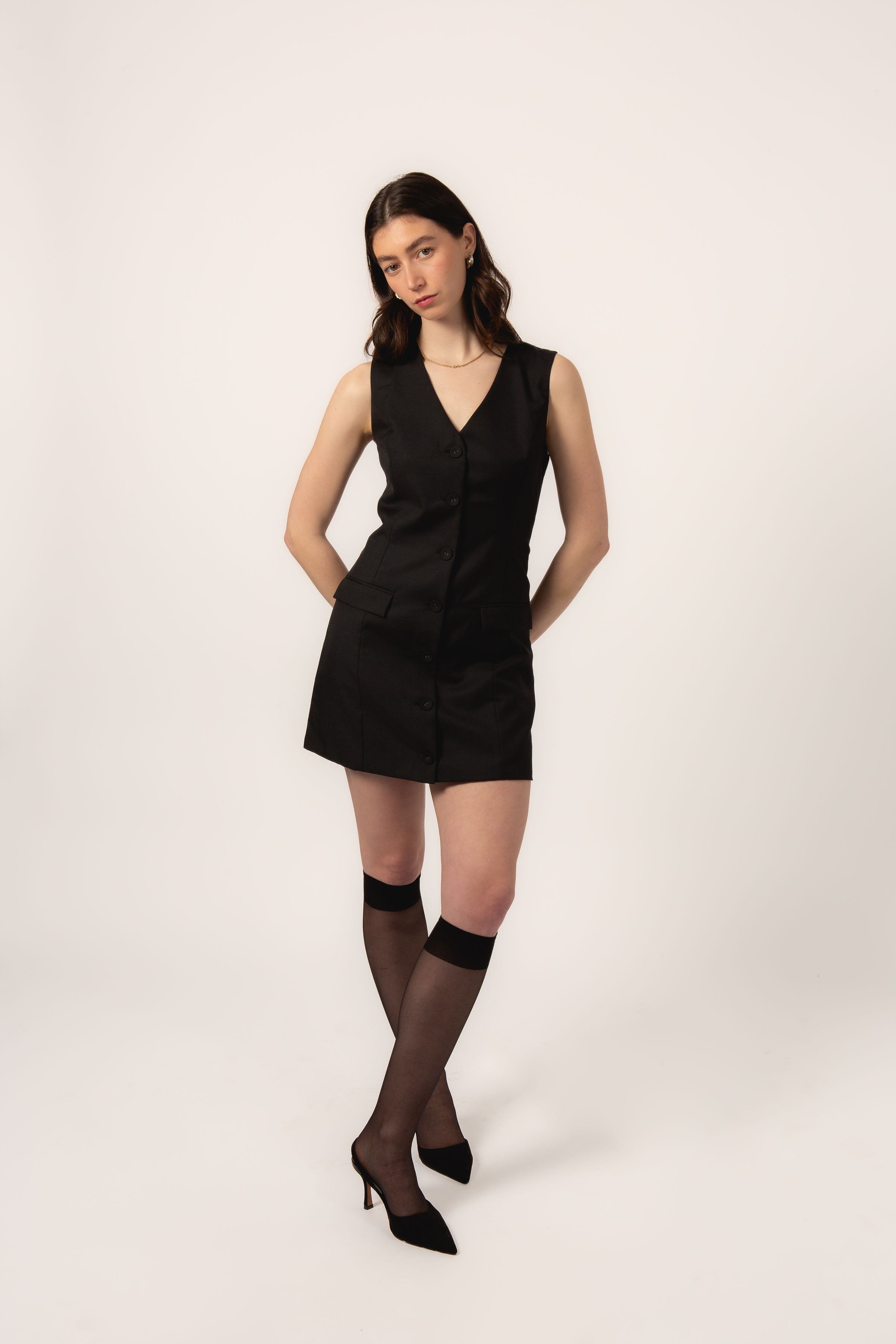 Natasha Dress - Black thumbnail 3