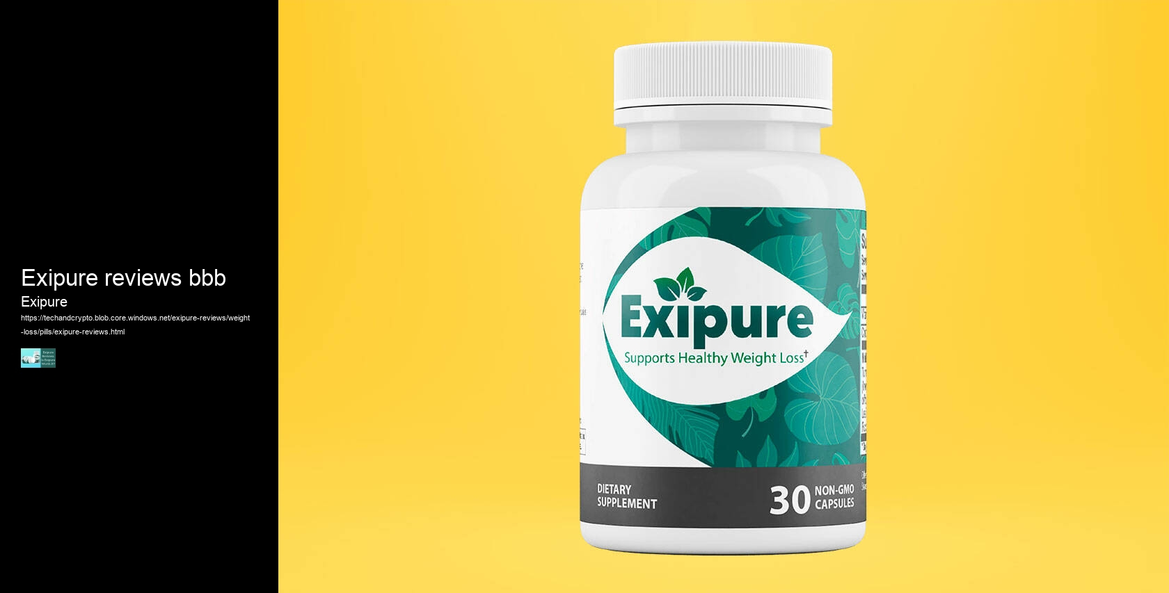 exipure reviews bbb