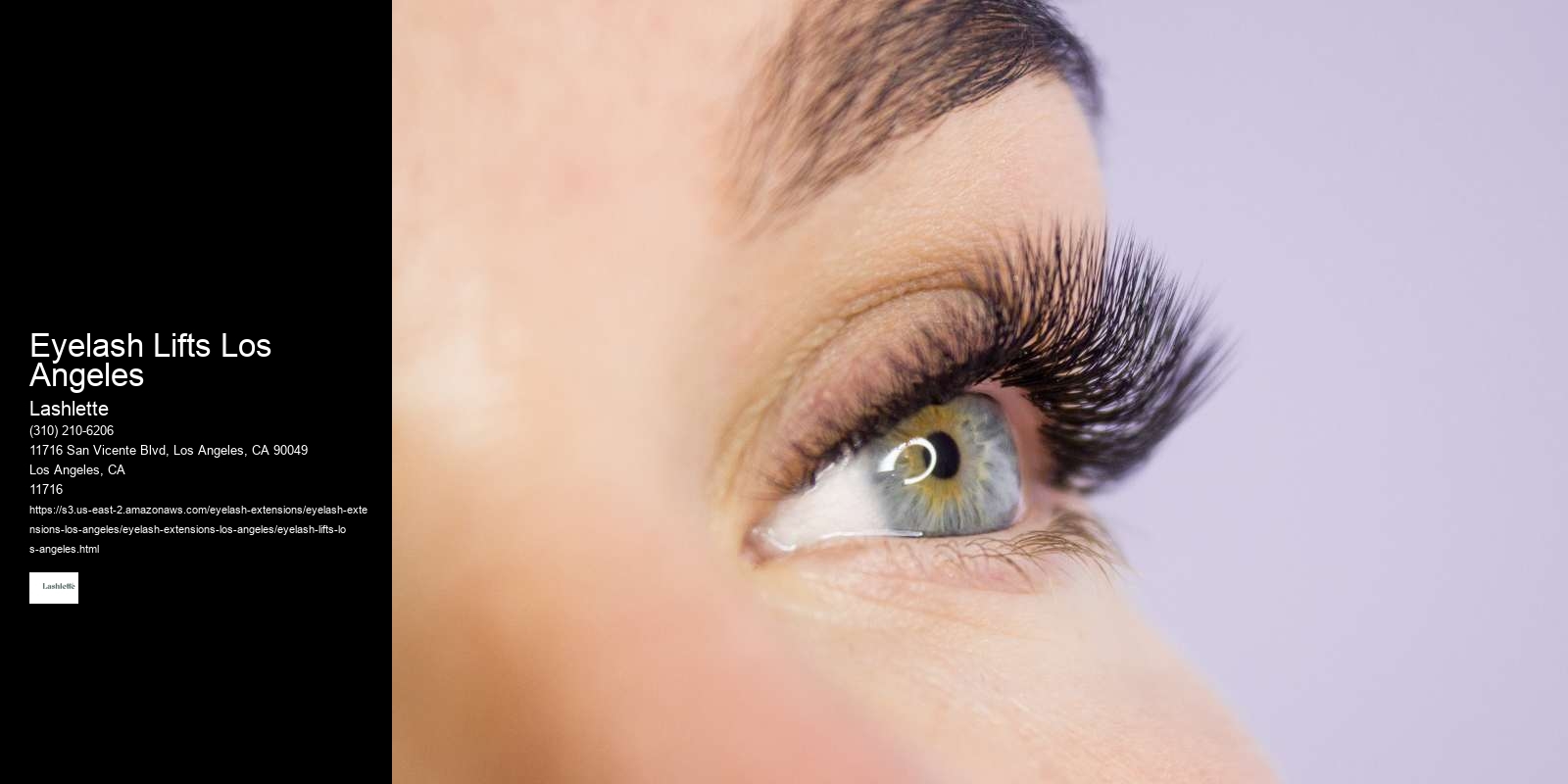 Eyelash Lifts Los Angeles