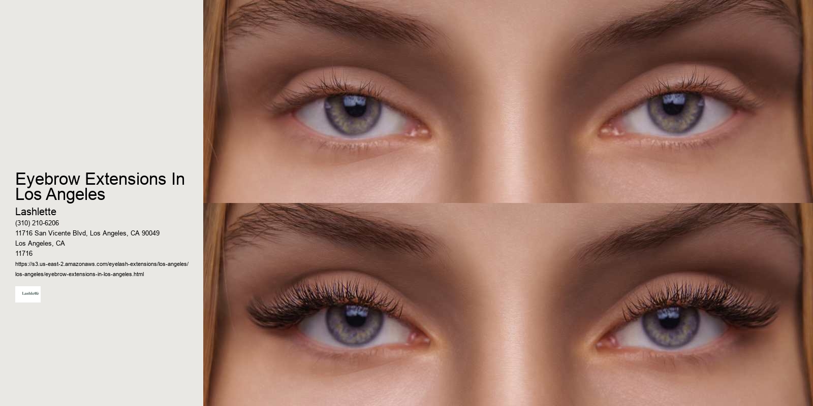 Eyebrow Extensions In Los Angeles