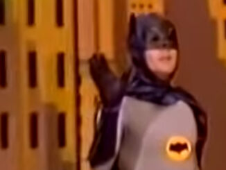 Batman Under an Orange-Colored Sky