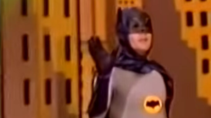 Batman Under an Orange-Colored Sky