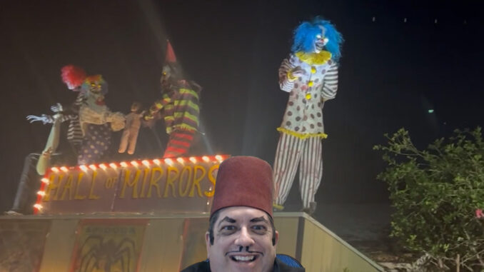 Clown House banner Trapped in the Burbank Clown House