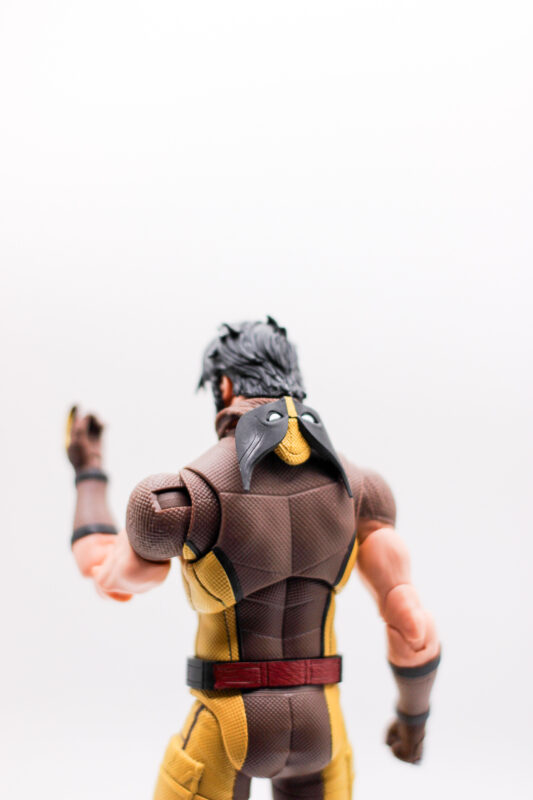 brown suit wolverine hood back