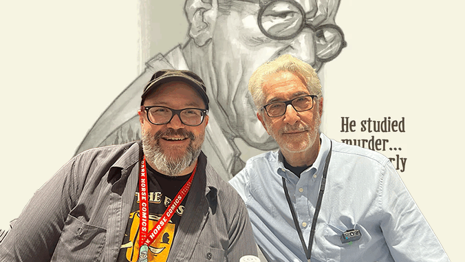 Powell and Schechter banner Eric Powell and Harold Schechter Confront True Crime Tragedy