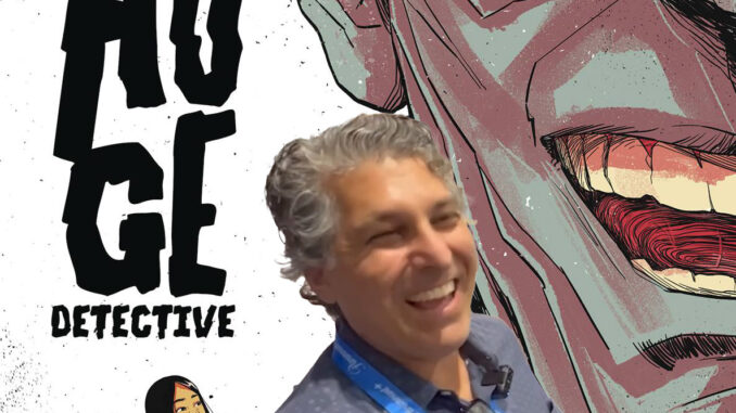 SDCC Adam Rose banner Huge Detective Hits Huge