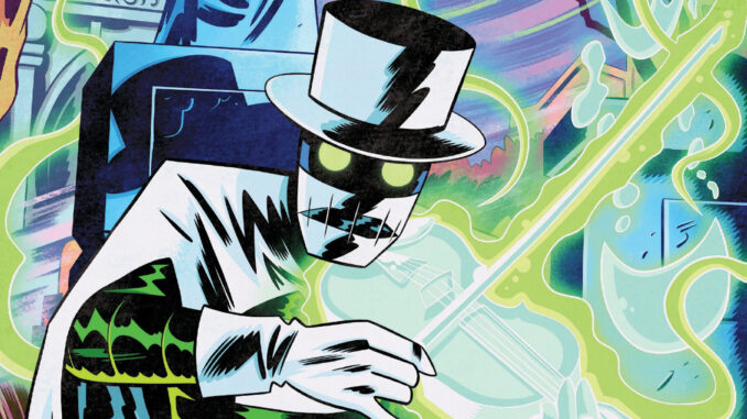 Post-modern riff on the Phantom of the Opera